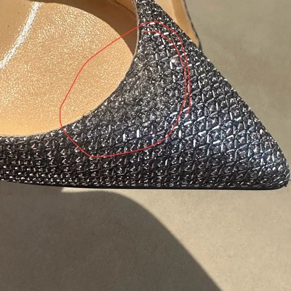 New Christian Louboutin Pigalle Follie Glittering Silver Heels